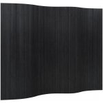 vidaXL Paraván černý 165 x 250 cm bambus – Zboží Dáma