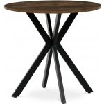 Autronic HT-F4108 OLW Stůl jídelní kulatý 80 x 75 cm MDF staré dřevo černé kovové nohy – Zboží Dáma