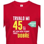 Canvas tričko Trvalo 50 let než jsem začal vypadat takhle skvěle červená – Hledejceny.cz