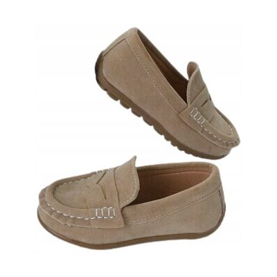 Shein nazouvací polobotky z eko semiše béžové – Zboží Dáma