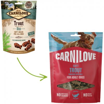 Carnilove Dog Soft Snack Trout with Dill 200 g – Sleviste.cz