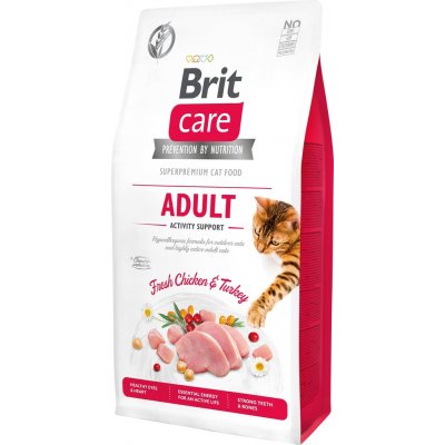 Brit Care Cat Grain Free Adult Activity Support 7 kg od 698 Kč - Heureka.cz