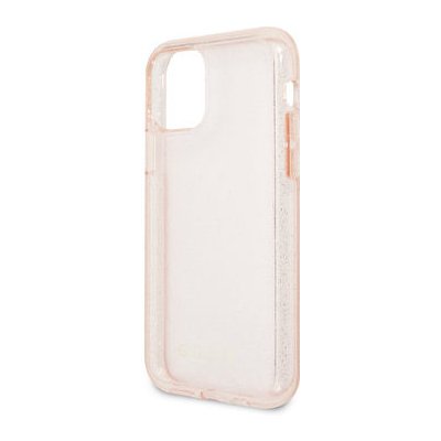 Pouzdro GUESS Glitter Zadní Apple iPhone 11 Pro Max růžové – Zboží Mobilmania