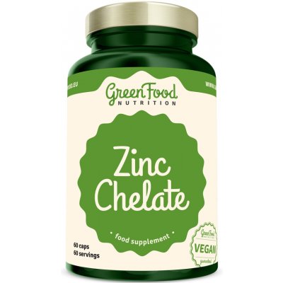 GreenFood Nutrition Zinek Chelát 60 kapslí – Hledejceny.cz