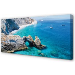 Obrazy na plátně Řecko Beach břehu moře 100x50 cm