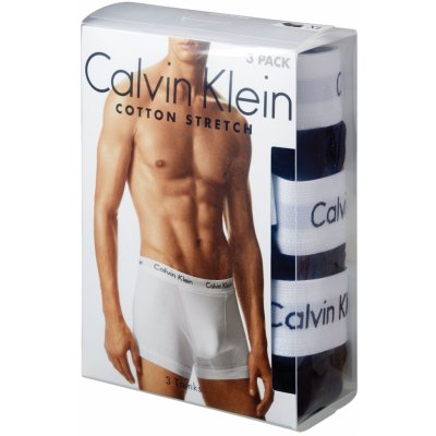 Calvin Klein pánské trenky 3 Pack Low Rise Trunks Cotton St 0000U2664G998 černá/bílá/šedá – Zboží Mobilmania