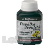 MedPharma Pupalka dvouletá 500 mg + Vitamín E 67 kapslí – Hledejceny.cz