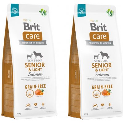 Brit Care Grain-free Senior & Light Salmon 2 x 12 kg