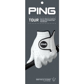 Ping Sport Tour Mens Golf Glove Bílá Levá M