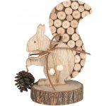 Anděl Přerov Veverka dřevěná na postavení, 8,5 x 13 cm – Hledejceny.cz
