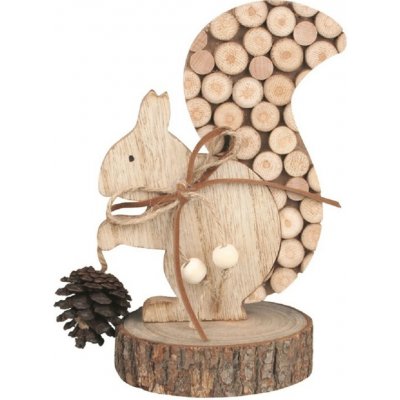 Anděl Přerov Veverka dřevěná na postavení, 8,5 x 13 cm – Hledejceny.cz