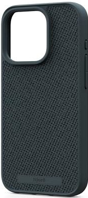 Pouzdro Njord Fabric MagSafe Case iPhone 15 Pro Dark šedé
