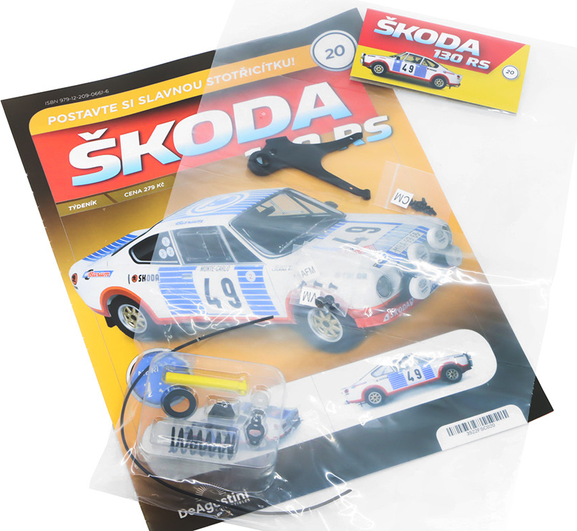 DeAgostini Škoda 130 RS 1:8časopis 20 se stavebnicí