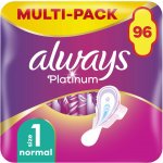 Always Platinum Normal Velikost 1 Hygienické Vložky S Křidélky 96 ks – Zboží Dáma