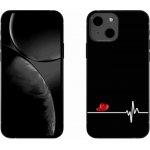 mmCase na iPhone 13 6.1 - srdce a tep černé pozadí – Zboží Mobilmania