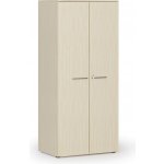 Primo Wood Kancelářská policová skříň s dveřmi, 800 x 500 x 1781 mm, bříza – Zboží Mobilmania
