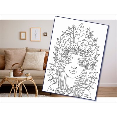 Radost v písku Šablona na pískování Indiánka – Zboží Mobilmania