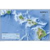 Nástěnné mapy National Geographic Havaj (Hawaii) - nástěnná mapa 88 x 58 cm Varianta: bez rámu v tubusu, Provedení: laminovaná mapa v lištách