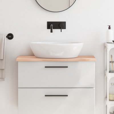 VidaXL koupelnová deska 80 x 30 x 2 cm přírodní 3156017 – Zboží Mobilmania