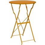 OMAXI 843029 Bistro stolek Hořčicově žlutá Ø50x71 cm Práškově lakovaná ocel – Hledejceny.cz