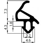 Trelleborg Těsnění do oken ALUPLAST metráž – Zboží Mobilmania