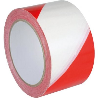 IKS EDE98575135 Výstražná páska lepicí 60 mm x 66 m červeno-bílá – Zboží Dáma