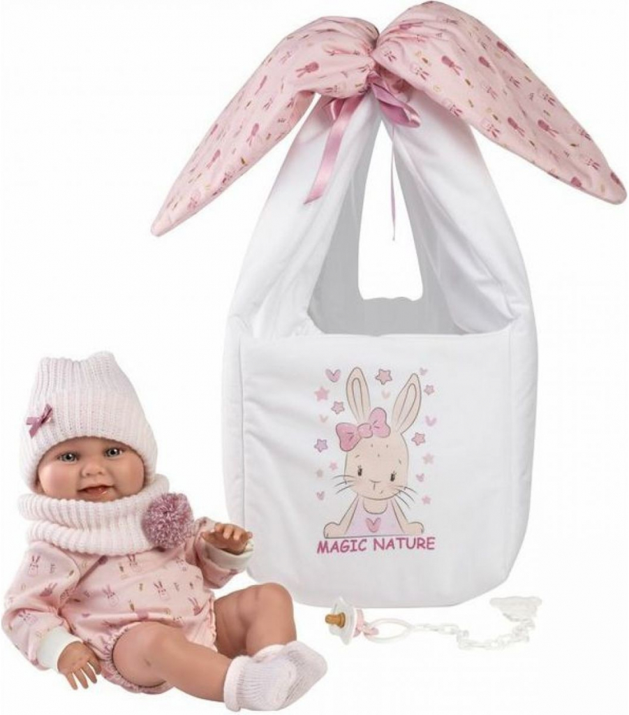 Llorens 73902 NEW BORN HOLČIČKA realistická miminko s celovinylovým tělem 40 cm