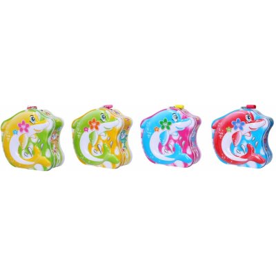 Pokladnička plechová delfín 13x14 cm – Zboží Dáma