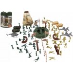 Teddies Sada vojáci 110ks plast v plastové dóze 18x23cm – Hledejceny.cz