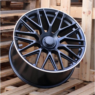 Racing Line B1766 11,5x22 5x112 ET47 matt black polished rim – Sleviste.cz