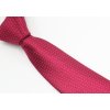 Kravata Pánská kravata s bílými puntíky červená