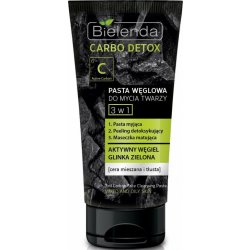 Bielenda Carbo Detox 3v1 pleťová pasta na čištění obličeje 150 g