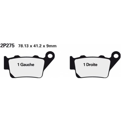 NISSIN brzdové destičky 275ST | Zboží Auto