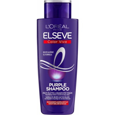 L'Oréal Paris Elseve Color-Vive Purple Shampoo neutralizační šampon na vlasy 200 ml – Zbozi.Blesk.cz