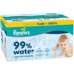Pampers Aqua čistící ubrousky 9 x 60 ks – Hledejceny.cz