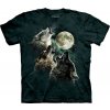 Pánské Tričko The Mountain Three Wolf Moon pánské batikované triko