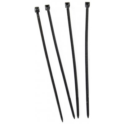 Vázací pásky 400x4.8mm 50ks černá – Hledejceny.cz