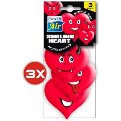 Power Air Smiling Heart Bubble Gum 3 ks – Hledejceny.cz
