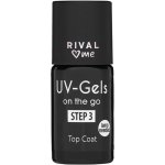 RIVAL Loves Me UV Gel lak na nehty Top Coat 8 ml – Zboží Mobilmania