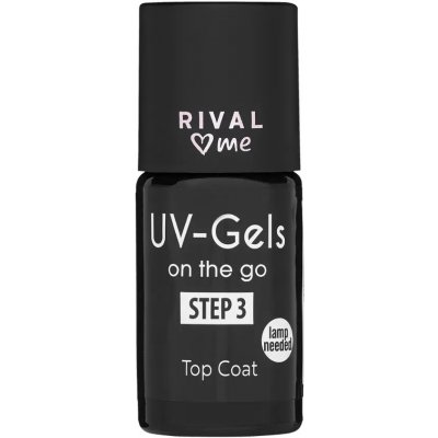 RIVAL Loves Me UV Gel lak na nehty Top Coat 8 ml – Zboží Mobilmania