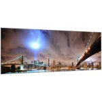 Obraz skleněný večerní město New York - 100 x 150 cm – Zboží Mobilmania