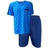 Pánské pyžamo n-feel C- lemon -NRR12 pánské pyžamo krátké sv.modré