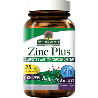 Nature's Answer Zinc Plus 60 Veg Kapslí – Hledejceny.cz