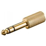 Redukce jack 6,3M - 3,5F stereo zlacená - kjr-31 – Zboží Živě