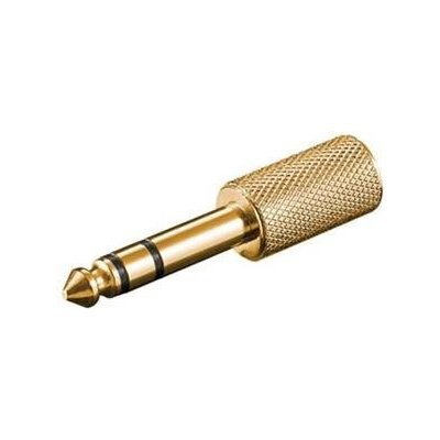 Redukce jack 6,3M - 3,5F stereo zlacená - kjr-31 – Zboží Živě