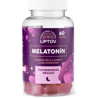 Konopná farma Liptov Melatonin 60 ks želé bonbonu