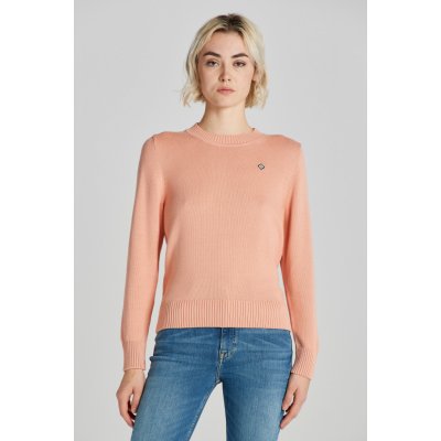 Gant svetr ICON G COTTON C NECK oranžová – Zboží Mobilmania