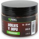 Karel Nikl Boilies v dipu Strawberry 250g 18+20mm