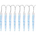 MagicHome Reťaz Icicle 65 LED ľadovo modrá 8 funkcií 230 V 50 Hz IP44 exteriér L-2,70 – Hledejceny.cz