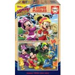 Educa dřevěné pro děti Mickey and the Roadster Racers 17622 2 x 16 dílků – Hledejceny.cz